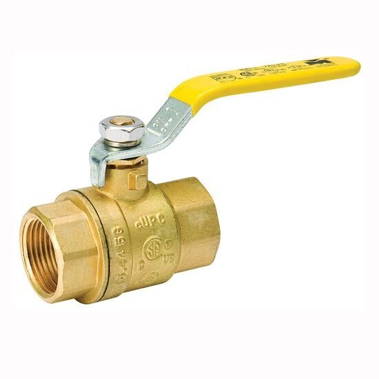 B&amp;K 107-823NL Brass Ball Valve, 1/2&quot;