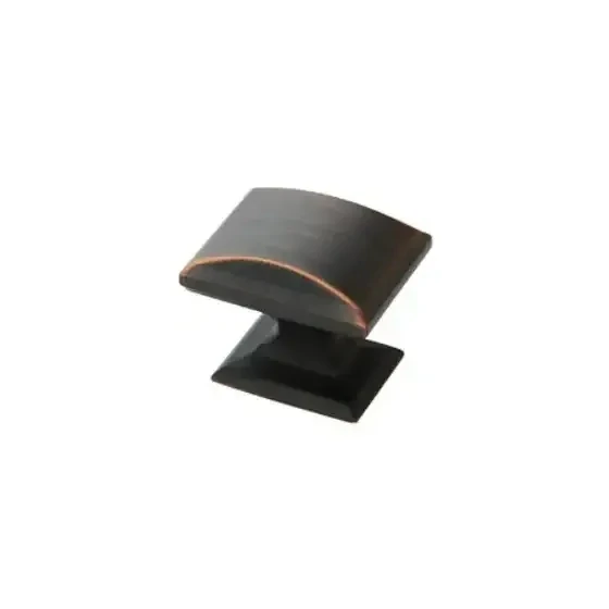 Amerock 5PK29340ORB Candler Oil Rubbed Bronze Rectangular Pull, 1-1/4&quot;X1-1/8&quot;  5Pk