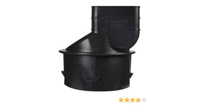 ADS 0464AA Snap-On Down Spout Adaptor, 2&quot;X3&quot;X4&quot;