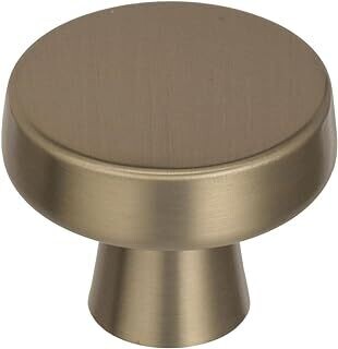 Amerock BP55270BBZ Black Rock Satin Nickel Square Knob, 1-5/16&quot;
