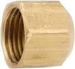 Anderson Metals 754040-04 Brass Flare Cap, 1/4&quot;
