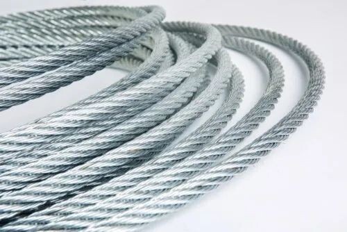 6X25 IWRC Galv. Wire Rope Aircraft Cable, 1/2&quot;   24,000Lbs Breaking Strength