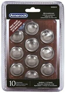 Amerock TEN1586G10 Satin Nickel 3-Ring Knobs, 1-5/16&quot;Dia 10Pk