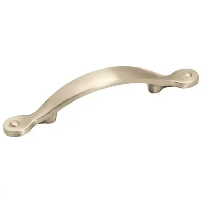 Amerock BP1590G10 Inspirations Satin Nickel Plain Pull, 3&quot;Ctrs