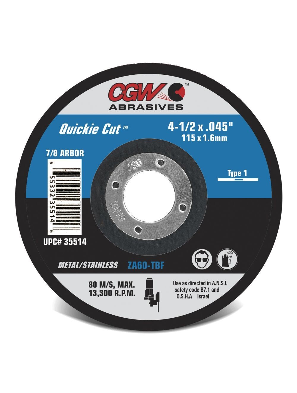 Camel Cut-Off Disc, 4-1/2&quot;X.045&quot;X7/8&quot;