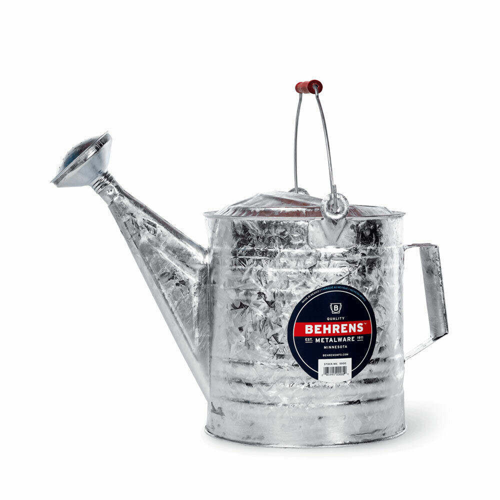 Behrens Mfg 210RH Galv Steel Watering Can, 10Qt