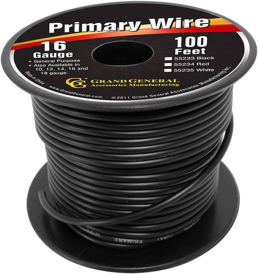 CCI 55671823 Black Primary Wire, 10Ga X 100Ft