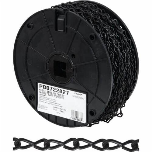 Campbell PB072-2827N Black Steel Single Jack Chain, #14,  520Lb WLL