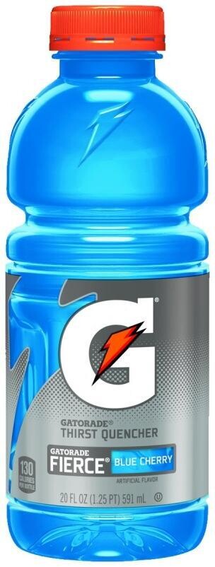 Gatorade 10412 Blue Cherry Thirst Quencher Sports Drink, 20oz