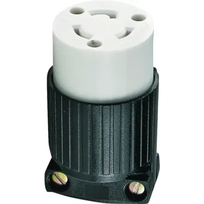Black Locking Connector, 20A/250V