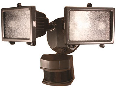 Bronze 2-Head Halogen Motion Light,  300W