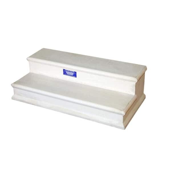 Concrete Steps, (2), 4Ft Wide, 12&quot; Tread 7&quot; Riser