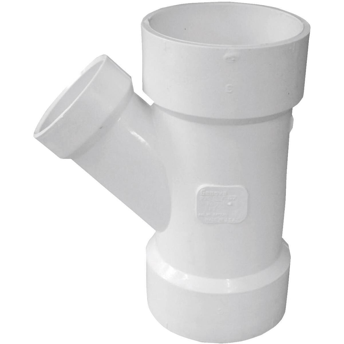 CANPLAS 192327L PVC DWV Reducing Wye, 4&quot;X4&quot;X3&quot;