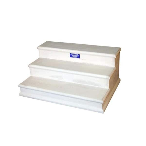 Concrete Steps, (3), 3Ft Wide, 12&quot; Tread 8&quot; Riser