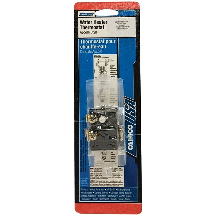 CAMCO 07723 Electric Water Heater Thermostat, 240V, 110 to 160 Deg. F