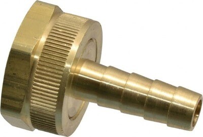Brass Garden Hose Fitting, 3/8&quot;
