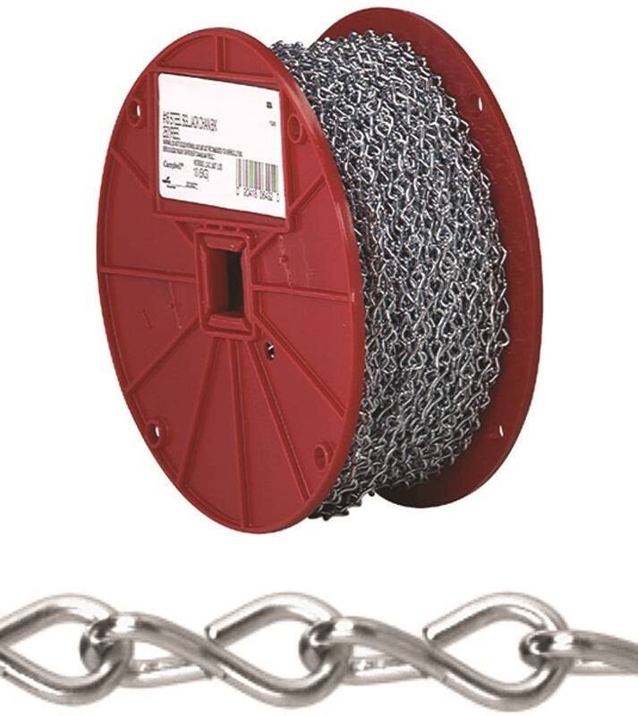 Campbell 072-1727N Steel Jack Chain, #12 ZP 29Lb Working Load