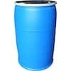 Blue Plastic Barrel w/Removal Top, 55 Gal.
