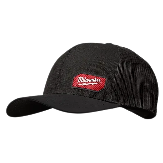 Black Milwaukee GridIron Trucker Cap