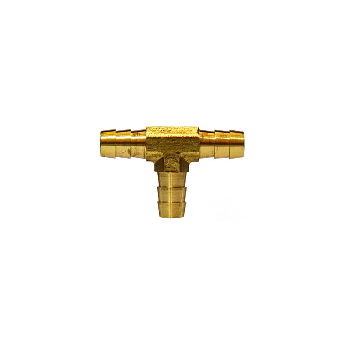 Brass Barb Tee, 1/2&quot;