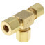 Anderson Metals Brass Compression Tee, 1/4&quot;