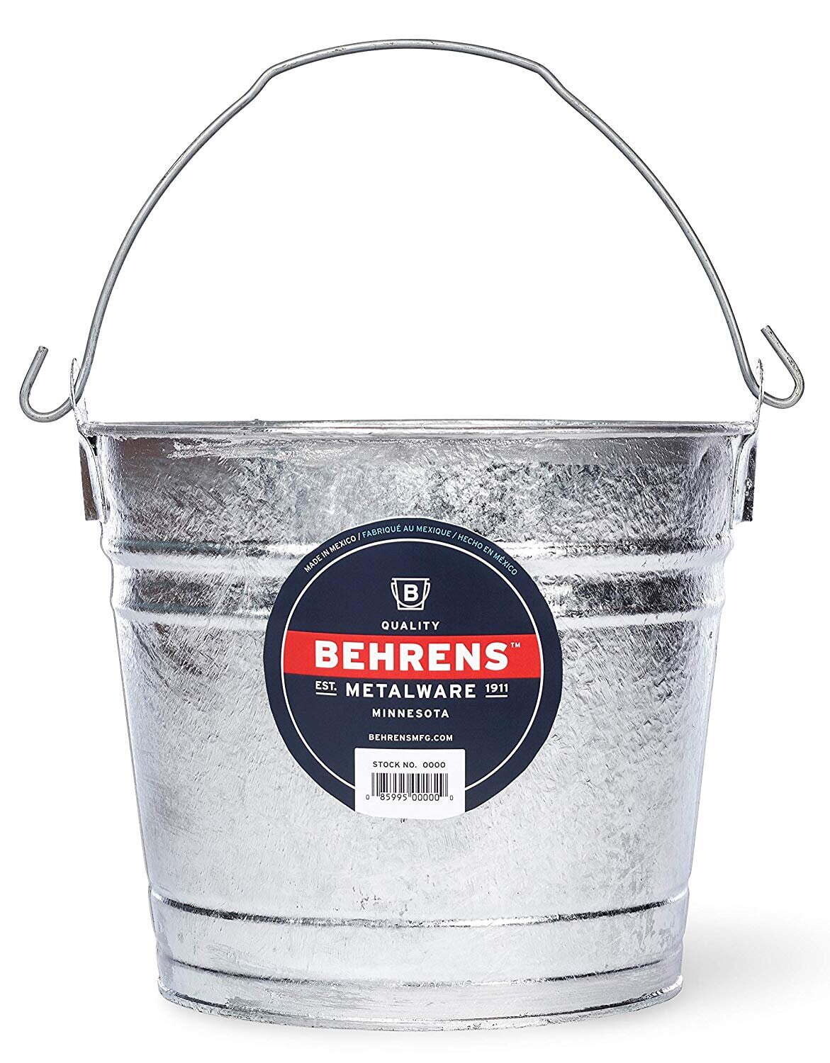 Behrens 1208 Galv Steel Bucket, 8Qt
