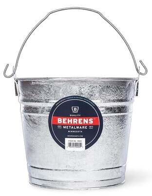 Behrens 1208 Galv Steel Bucket, 8Qt