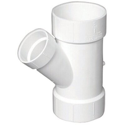 CANPLAS 192325L PVC DWV Reducing Wye, 2&quot;X2&quot;X1-1/2&quot;