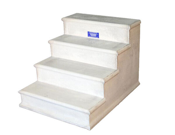Concrete Steps, (4), 4Ft Wide, 12&quot; Tread 7&quot; Riser