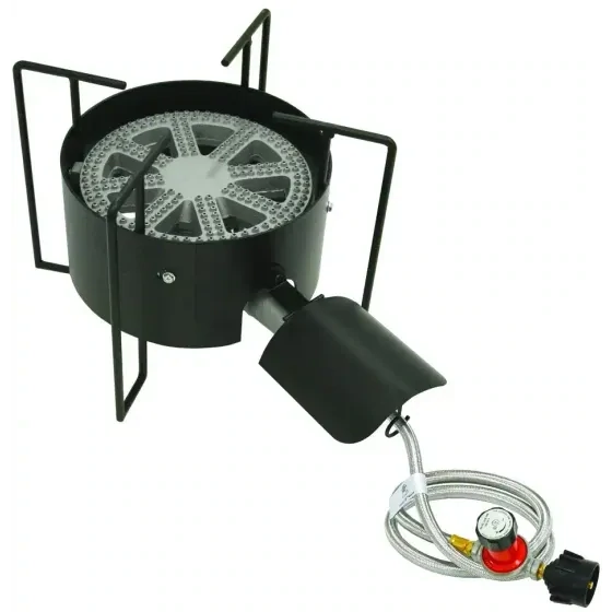 Bayou Classic KAB4 Single Burner Propane Cooker Stove, 210,000Btu