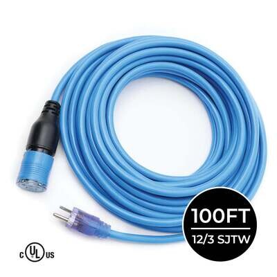 Blue Pro-Lock Extension Cord, 12/3X100&#39;