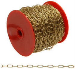 Campbell 0723367 Straight Link #3 Machine Chain, 270Lb WLL