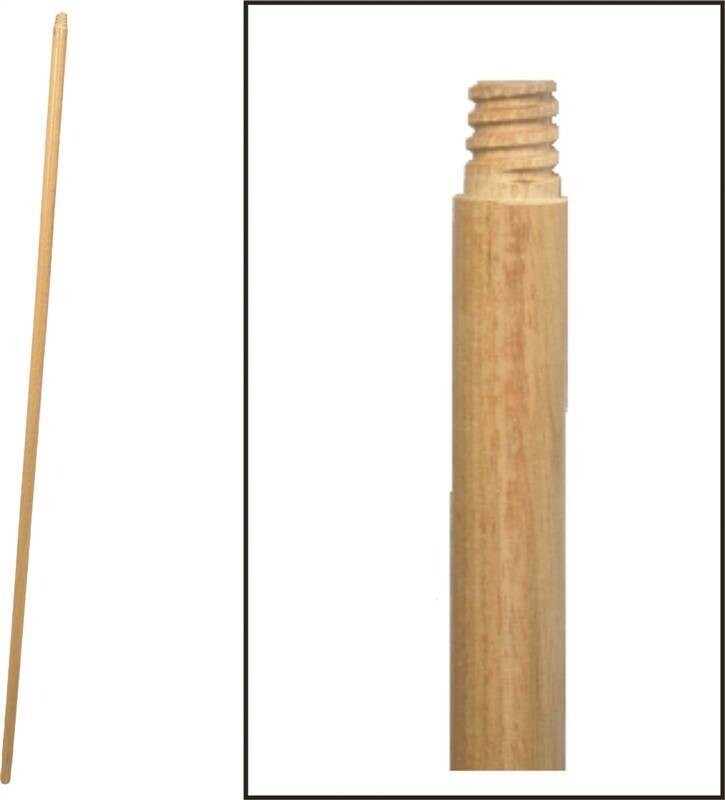 Birdwell 537-12 Lacquered And Threaded Wooden Broom Handle, 1-1/8&quot;X60&quot;