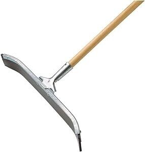 Curved Single Edge Floor Squeegee w/handle