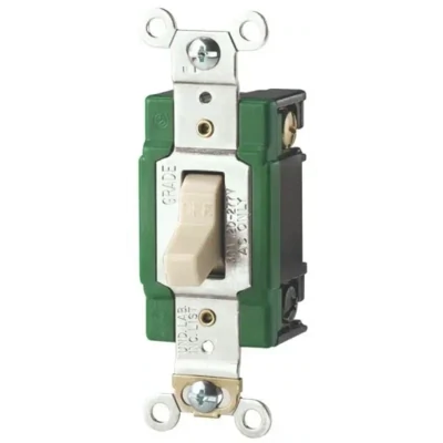 Eaton WD3032V Ivory Light Switch, 30A, 220V