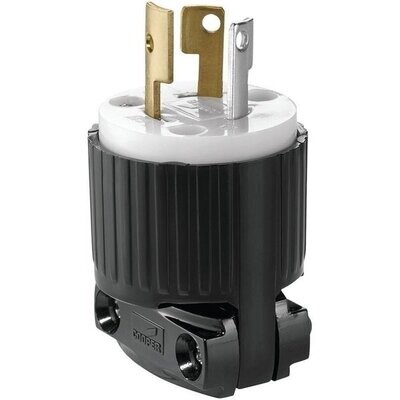 Eaton 6905137 Twist Lock Plug, 4-Wire, 15A 125V NEMA L5-15P