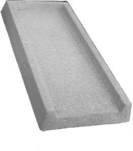 Gray Concrete Splash Block, 10&quot;X24&quot;