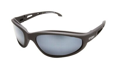 Edge Eyewear Polarized TSM21-G15-7 Sunglasses Black/G-15 Silver Mirror
