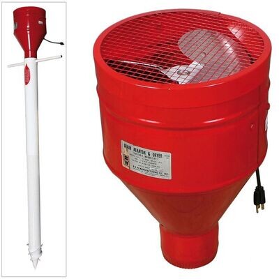 Grain Aerator Fan/Motor Unit w/12&quot; Fan