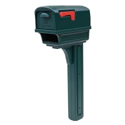 Gibralter GGC1G0000 Green Plastic Mailbox/Post Combo