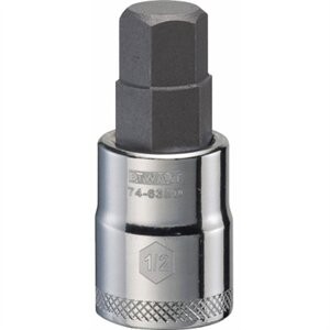 Dewalt Hex Bit Socket, 1/2&quot;  3/8&quot;Drive