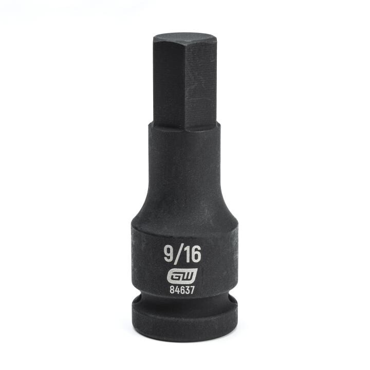 GearWrench 1/2&quot;Drive Hex Bit Impact Socket, 9/16&quot;