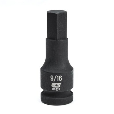GearWrench 1/2&quot;Drive Hex Bit Impact Socket, 9/16&quot;