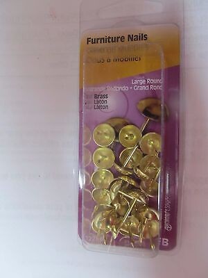 Hillman 122682 Brass Upholstery Nails, #9,  25Pk