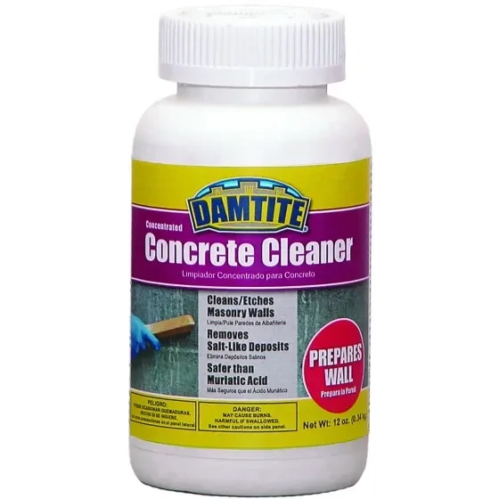 Damtite 09712 Concentrated Concrete Cleaner, 12oz