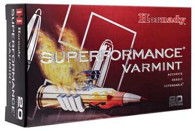 Hornady .222Rem 50G V-Max Ammo, 3345FPS, 20Ct