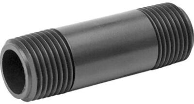 Genova P-114-4 Threaded Sch80 PVC Pipe Nipple, 1-1/4&quot;X4&quot;