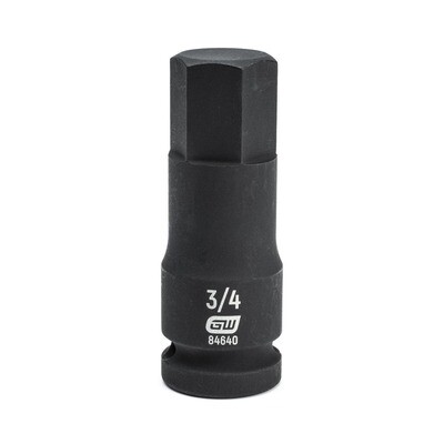 GearWrench 1/2&quot;Drive Hex Bit Impact Socket, 3/4&quot;