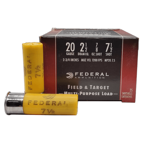Federal Field &amp; Target 20Ga Multi-Purpose Load, 2-3/4&quot;