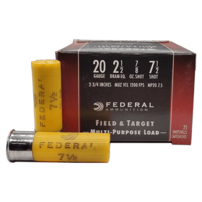 Federal Field &amp; Target 20Ga Multi-Purpose Load, 2-3/4&quot;